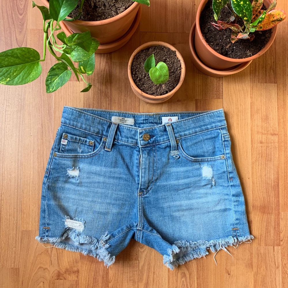 Ag Adriano Goldschmied Size 27 cut-off shorts
